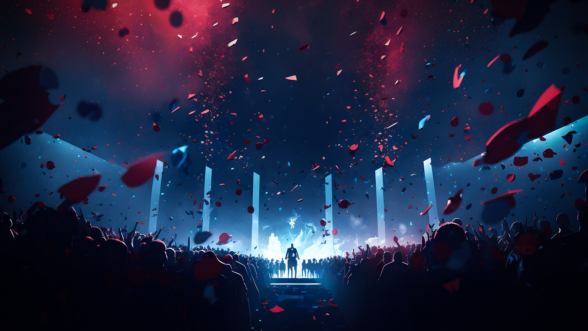 Cinematic arena atmosphere